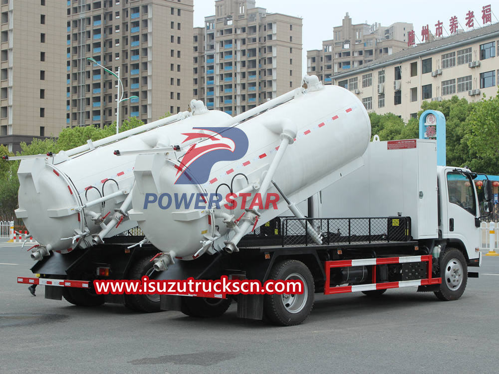 Isuzu vacuum tanker