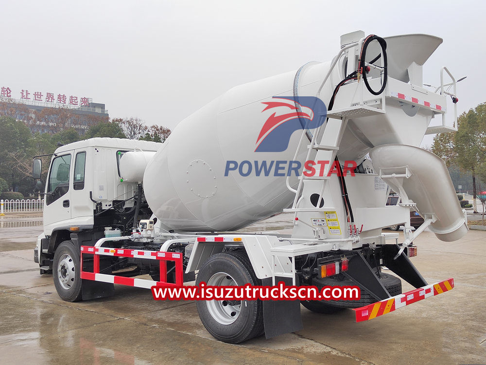 Isuzu concrete mixer truck