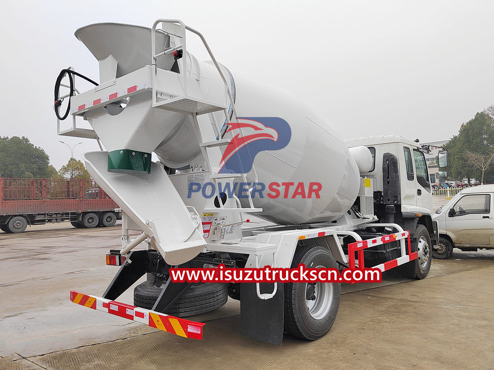 Isuzu concrete mixer truck