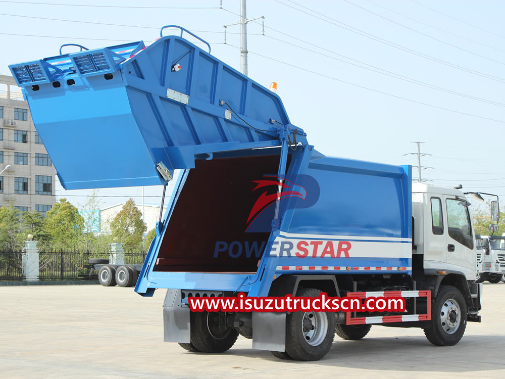 Isuzu rubbish compactor truck