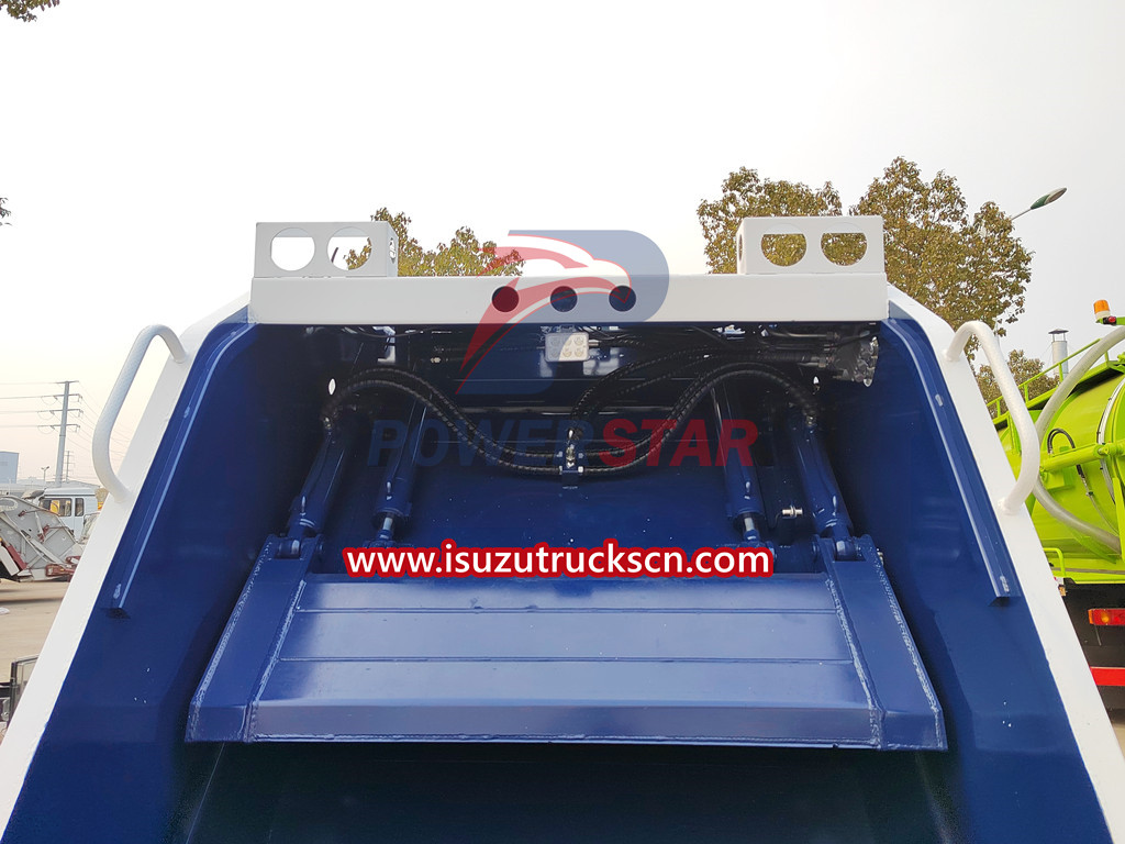 Isuzu nkr garbage compactor truck