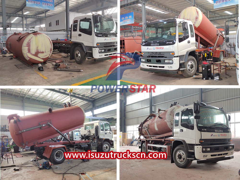 Isuzu Sewage Vacuum Suction Truck