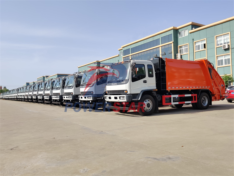 Algeria Isuzu FTR garbage compactor truck 