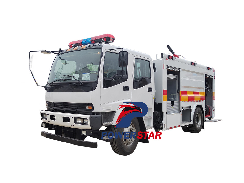 isuzu fvr foam fire truck