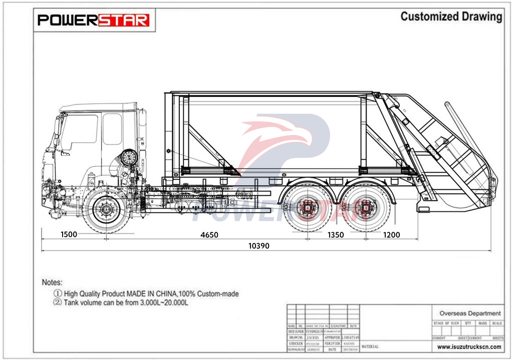 isuzu garbage compactor