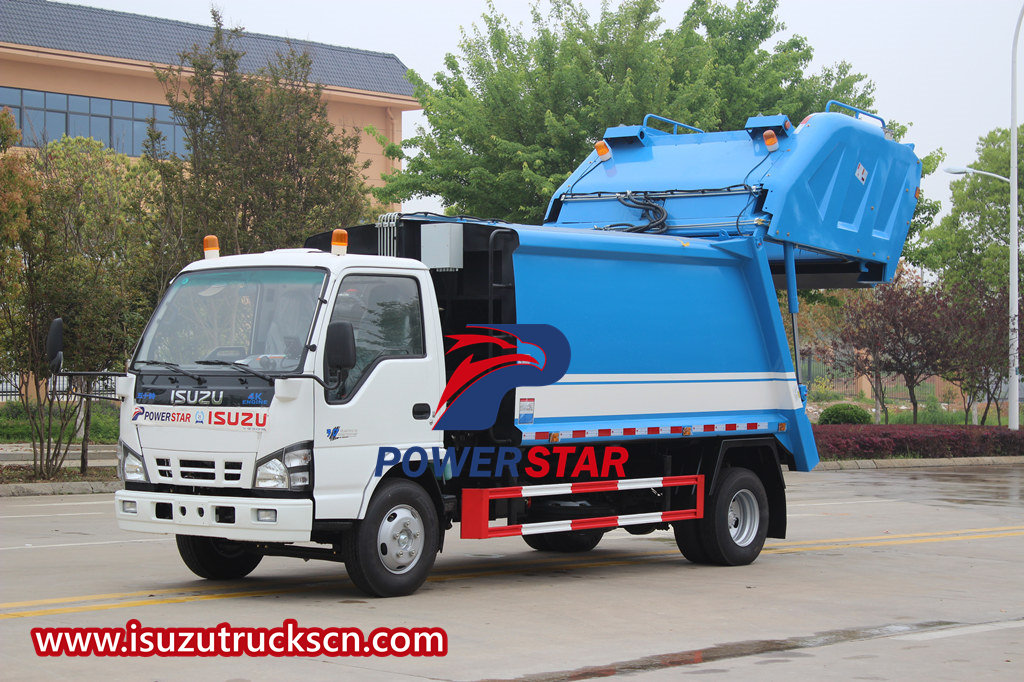 Isuzu refuse compactor truck