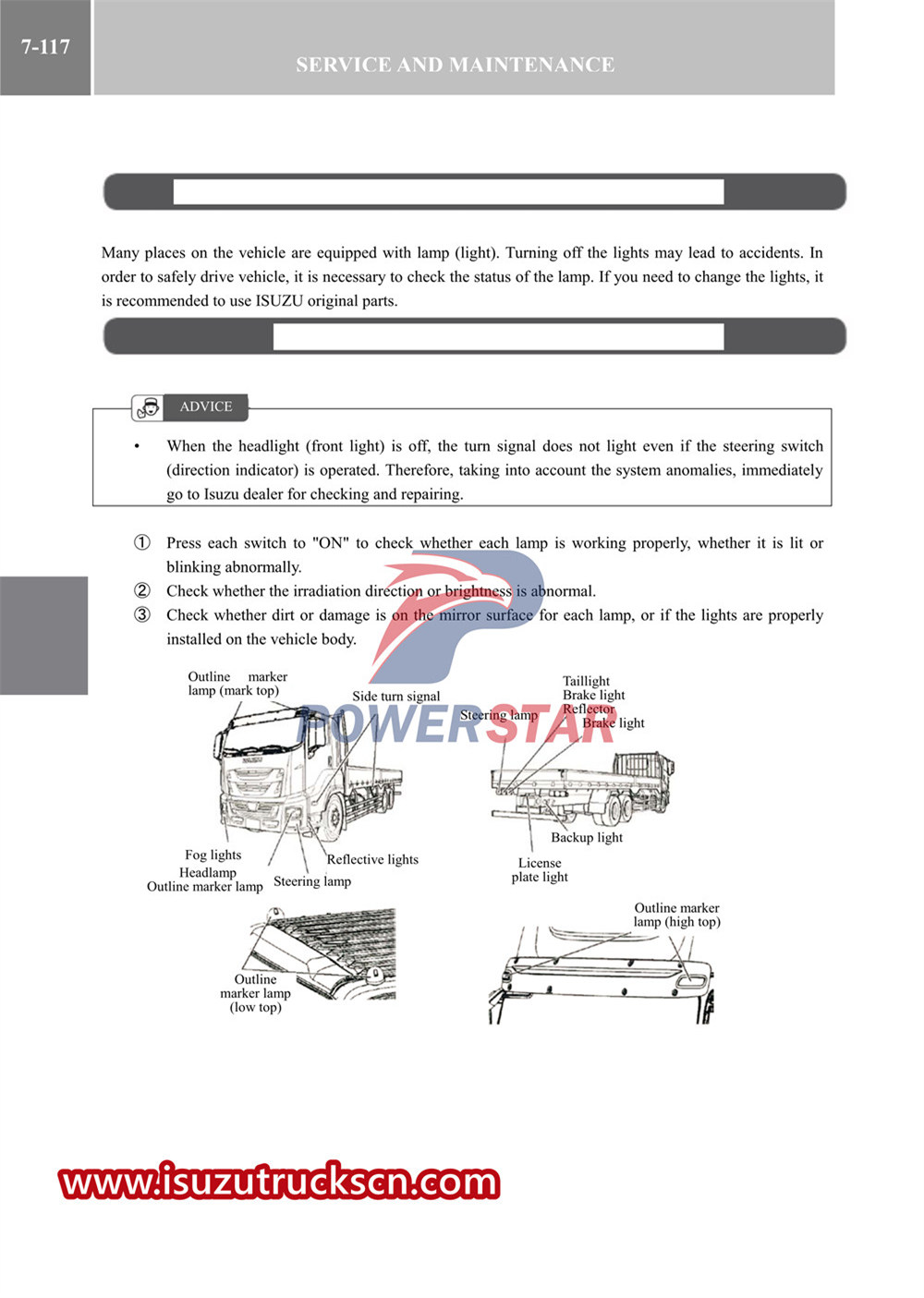 serye ng isuzu vc61 na trak