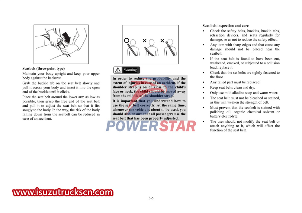 ISUZU 700p special truck manual