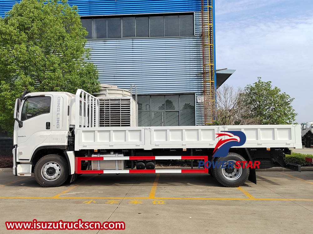 Isuzu flatbed truck