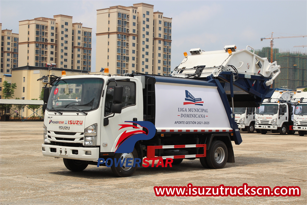 Isuzu NPR 6cbm refuse compactor truck sa Ethiopia