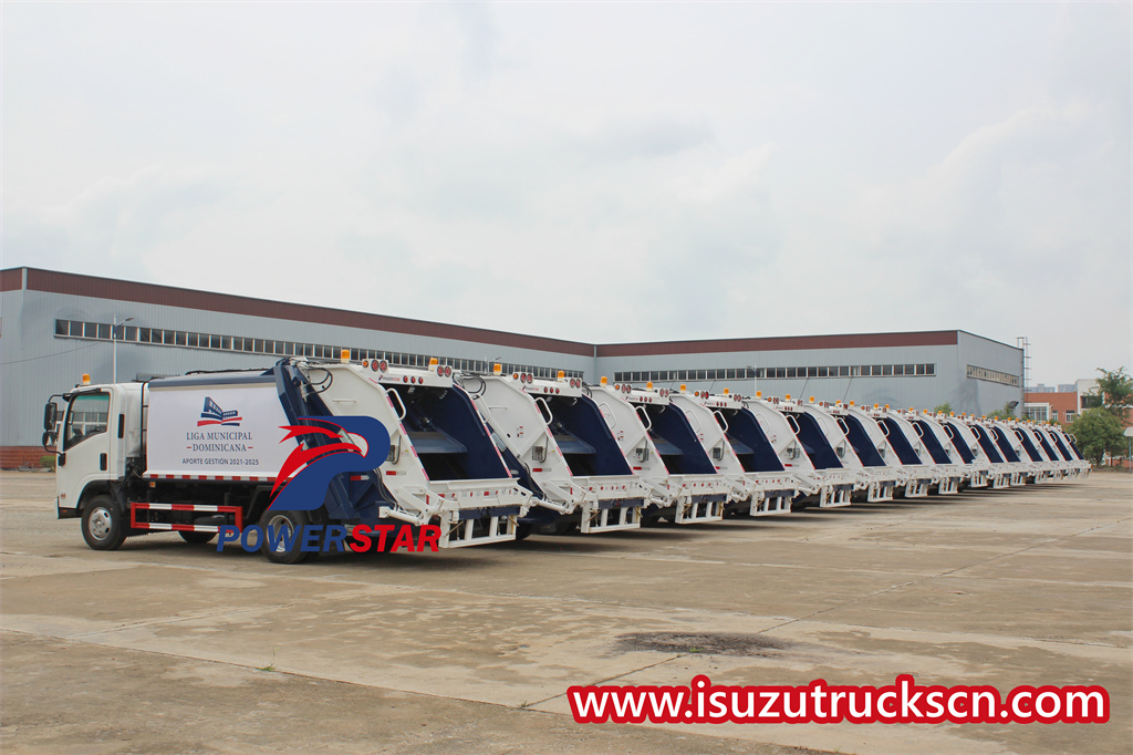 Isuzu NPR 6cbm refuse compactor truck sa Ethiopia