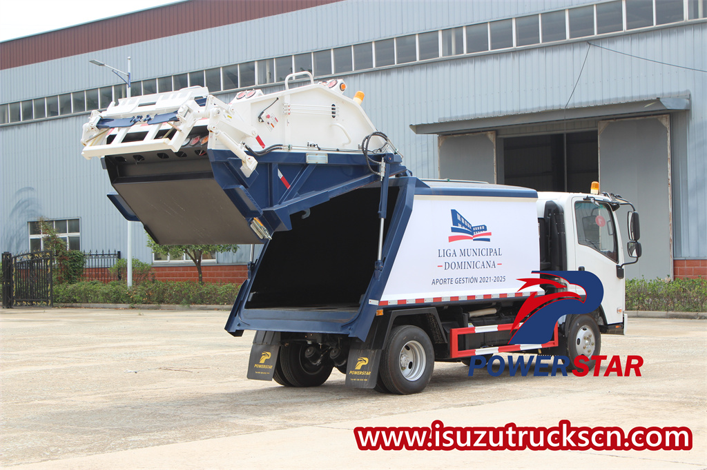 Isuzu NPR 6cbm refuse compactor truck sa Ethiopia