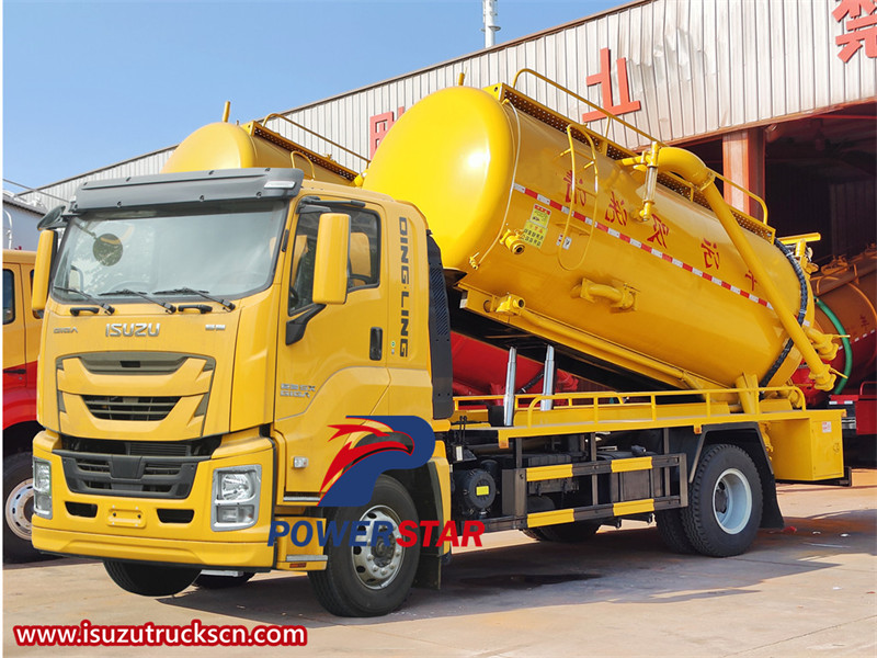 Isuzu GIGA 15000 liters sewer flusher truck