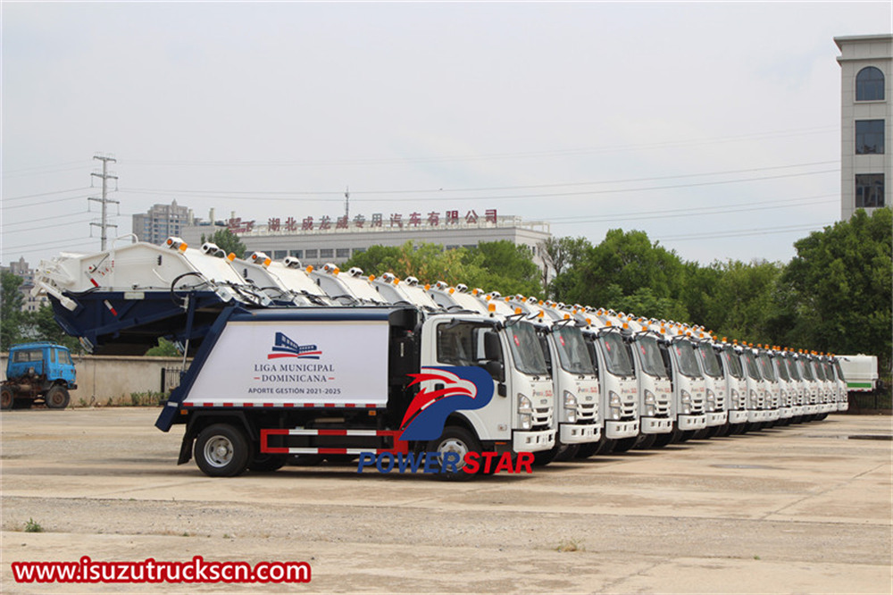 20 unit Isuzu NPR garbage rear loader 