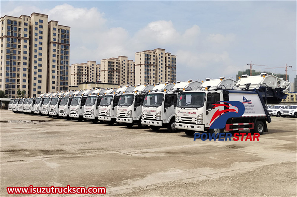 20 unit Isuzu NPR garbage rear loader 