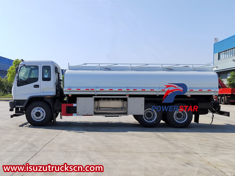 Isuzu tanker truck