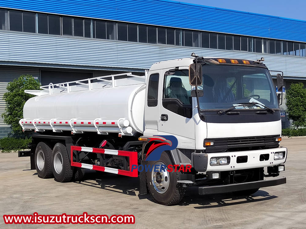 Isuzu oil tanker truck