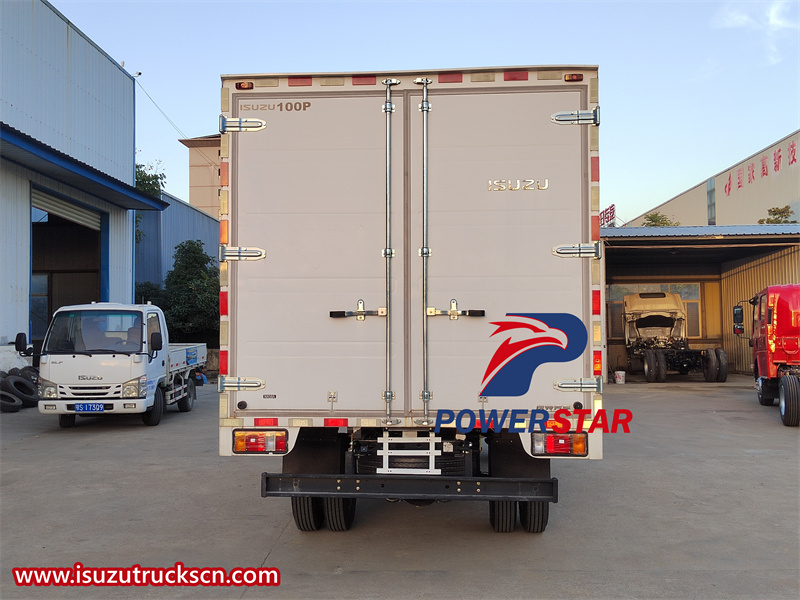 Isuzu 4x2 dry freight van truck