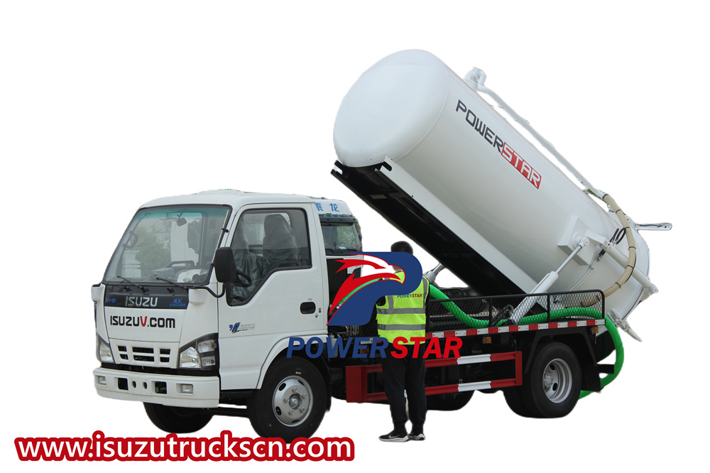 Isuzu 100P vacuum truck