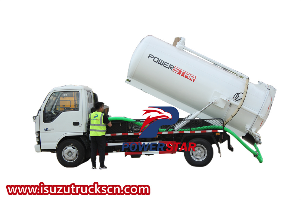 Isuzu 100P vacuum truck