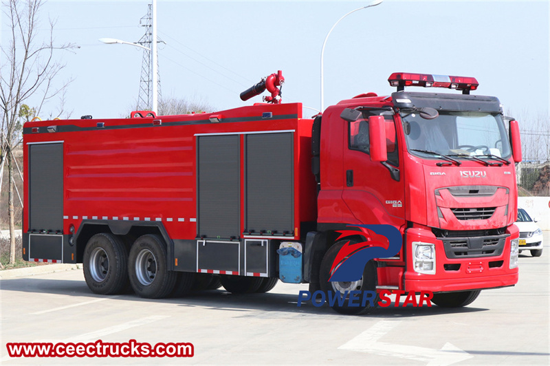 Isuzu heavy duty airport rescue fire truck