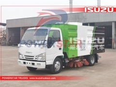 Broom street sweeper ISUZU ELF Vacuum sweeper Vehicle