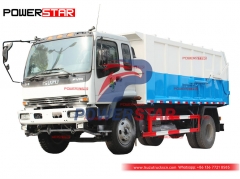 Japan brand ISUZU garbage collection truck for sale