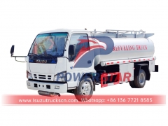 ISUZU 600P 130HP 5CBM mobile fuel tank truck for sale