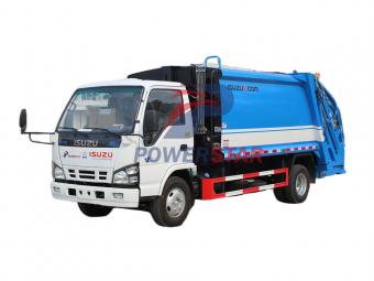 Customized ISUZU NKR rear loading garbage truck