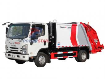 Moldova New Isuzu Rear loader garbage truck