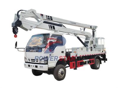 Isuzu NKR 120HP 4x4 offroad 4WD aerial platform truck