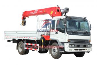 Palfinger Straight Boom Mounted Crane Truck Isuzu FTR