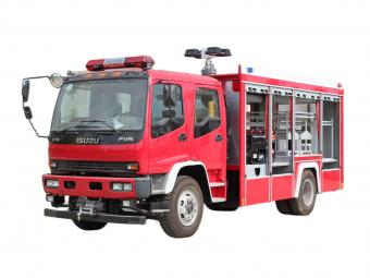 Isuzu Rescue Fire Truck with Winch & Crane & Generator