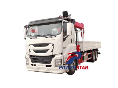 Isuzu GIGA 10 wheeler 16 tons boom crane truck