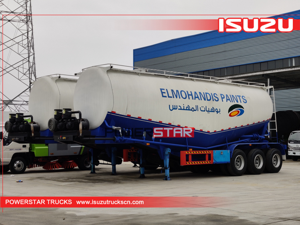 Powerstar Trucks 2 units Bulk Cement Trailer para sa Sudan
    