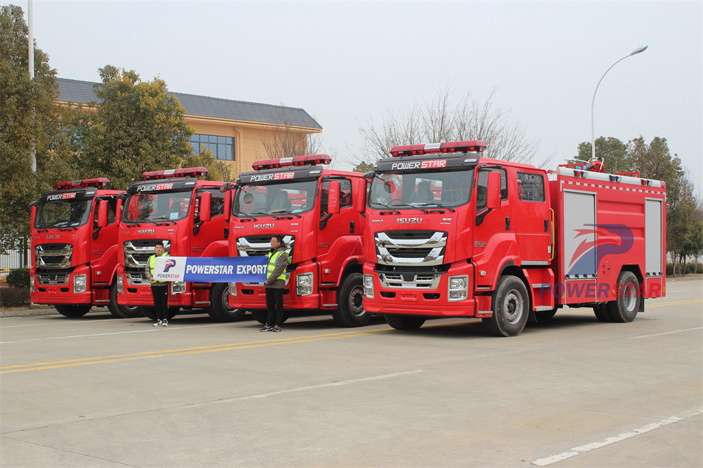 Philippine 4 units Isuzu GIGA heavy Fire Engine Rescue Pumper Truck
    