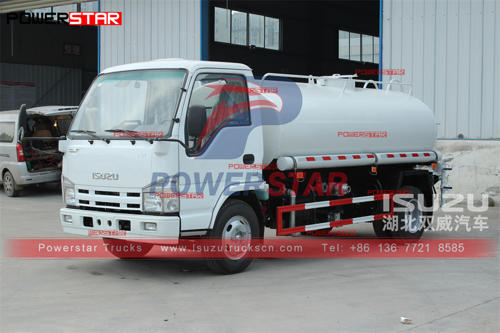 ISUZU mini 5000L Water Tanker Truck Manual export Philippines sa promosyon
    