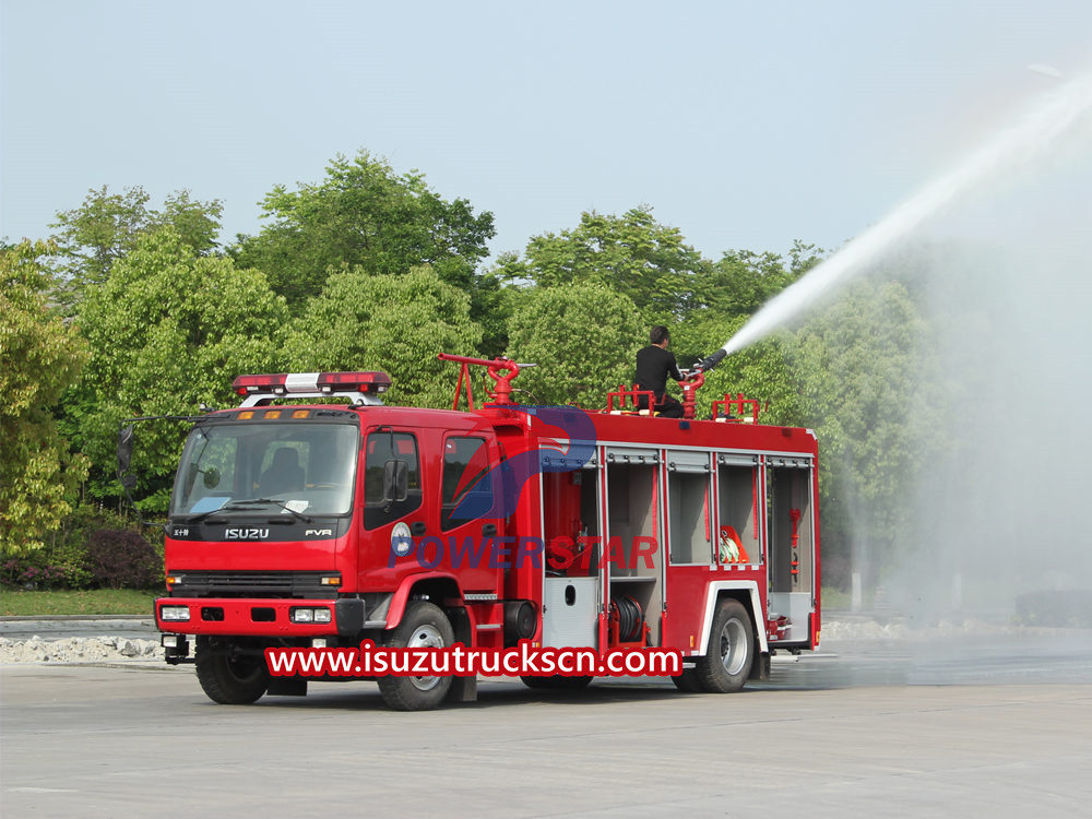 Ang pangkalahatang pagpapakilala ng isuzu fire truck
    