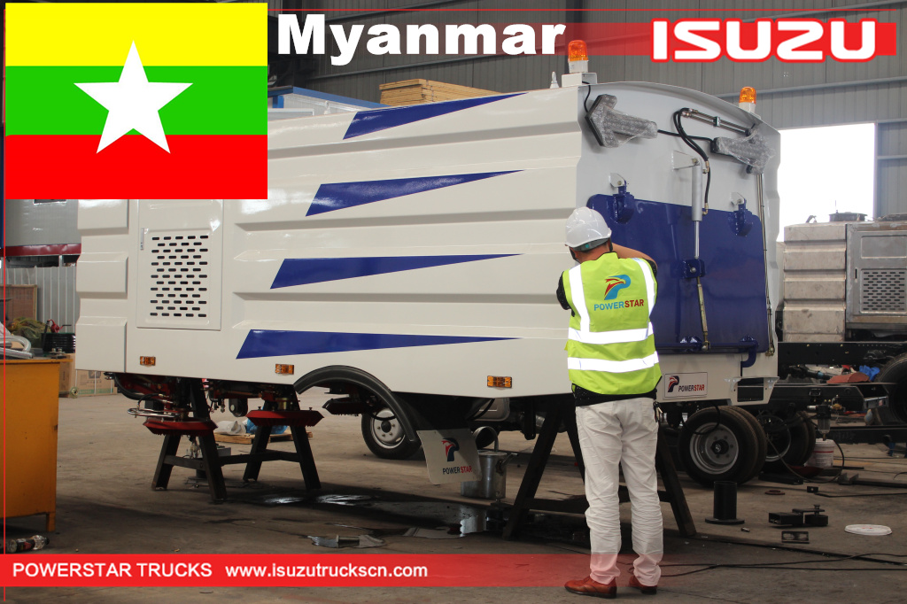 Road sweeper kit Para sa mga trak ng Myanmar Sweeper
    