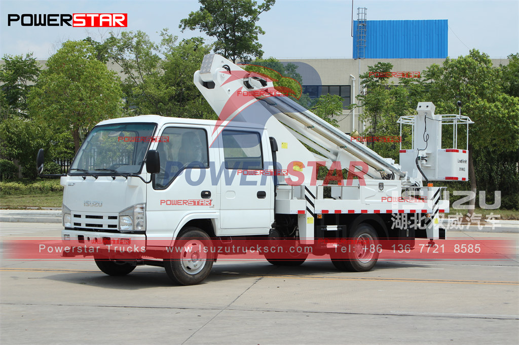 ISUZU 16m teleskopiko modelo Hydraulic Aerial Platform Truck Manual export Dubai
    