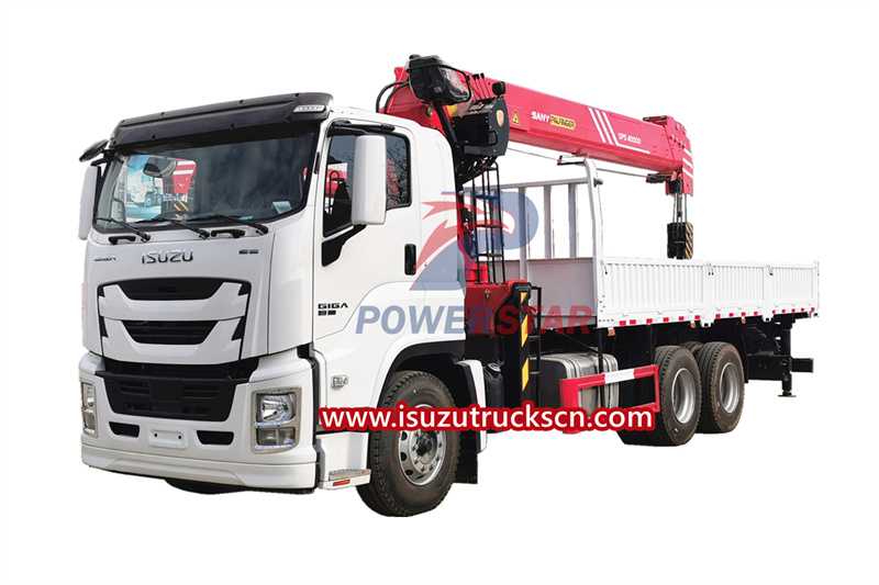 Pilipinas Isuzu Giga boom crane cargo truck application
    