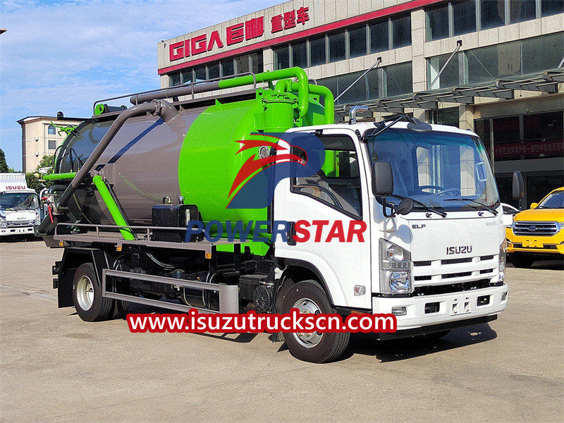 Isuzu vacuum pump truck na may mga Detalye ng XD-240
    