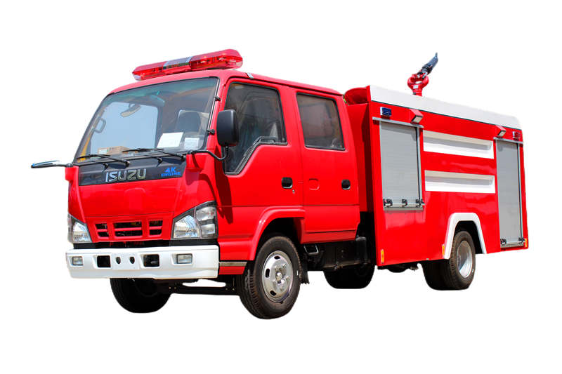 Ano ang tampok ng isuzu 600P double cabin fire truck
    