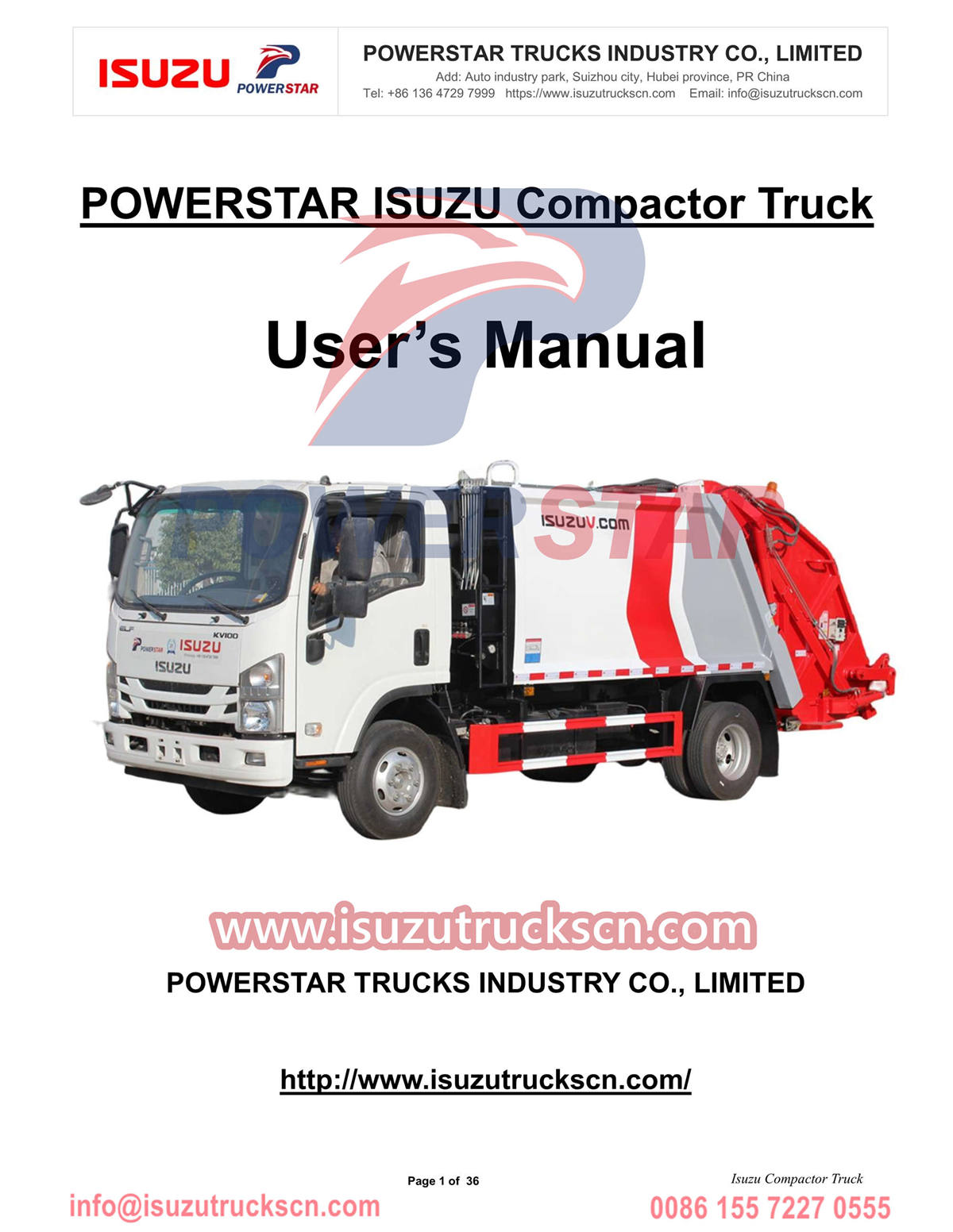 Ang customer ng Moldova ay bumili ng POWERSTAR Isuzu 6cbm Compactor Truck
    