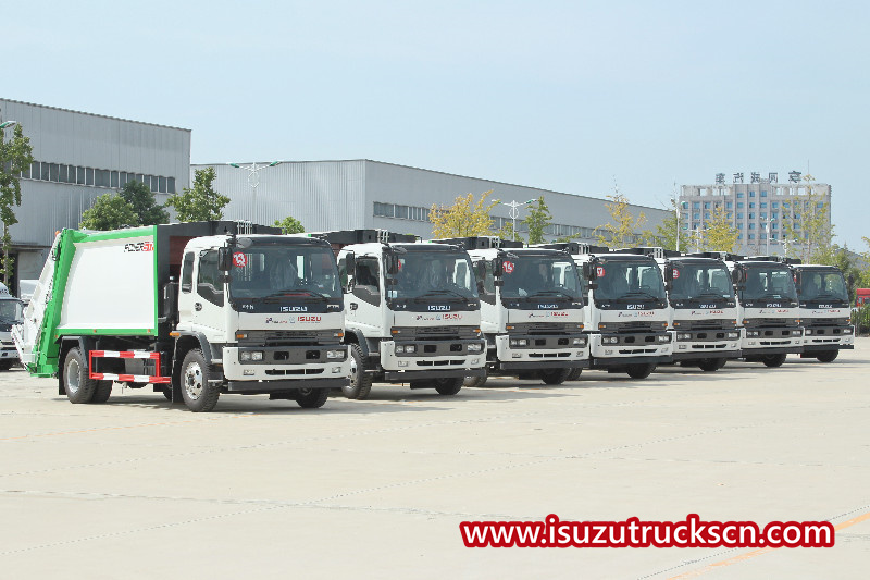 13 units ISUZU FTR 16CBM garbage compactor truck ang ipinadala
    