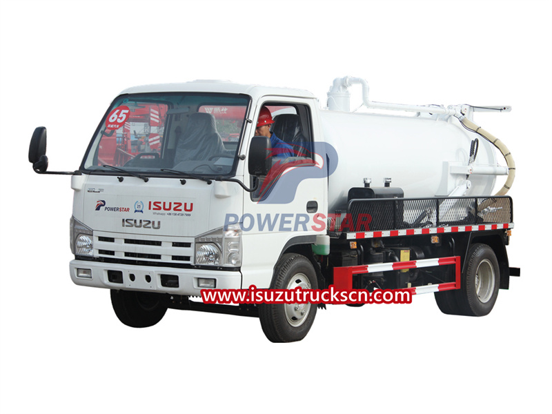 Ang bentahe ng Isuzu 100P NQR sewage tanker truck
    