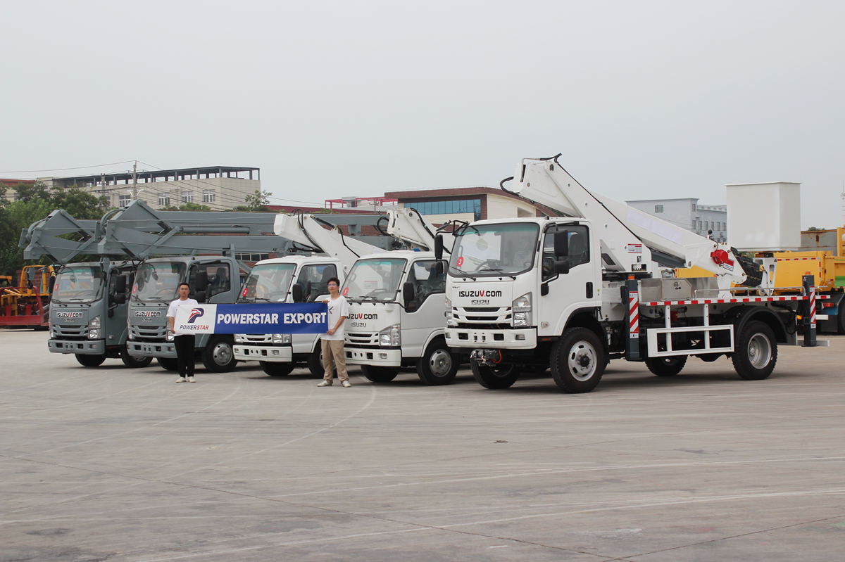 Nag-order ang mga customer ng Sierra Leone ng 5 ISUZU aerial work platform truck
    