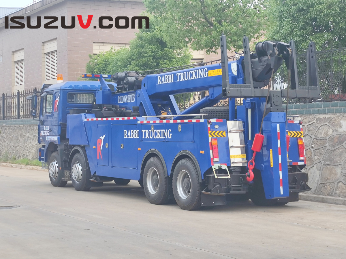 ISUZU Giga 12wheels 8*4 Heavy Duty 30T 40T 360 Degree Rotate Wrecker Truck para sa pagbebenta
    