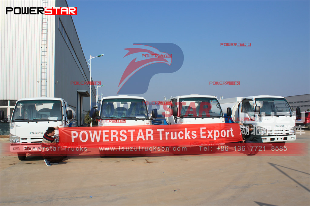 ISUZU 5000L water sprinkler tanker truck water bowser export sa Myanmar
    