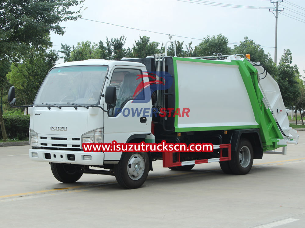 Mga kalamangan ng Isuzu 100P waste compactor truck
    